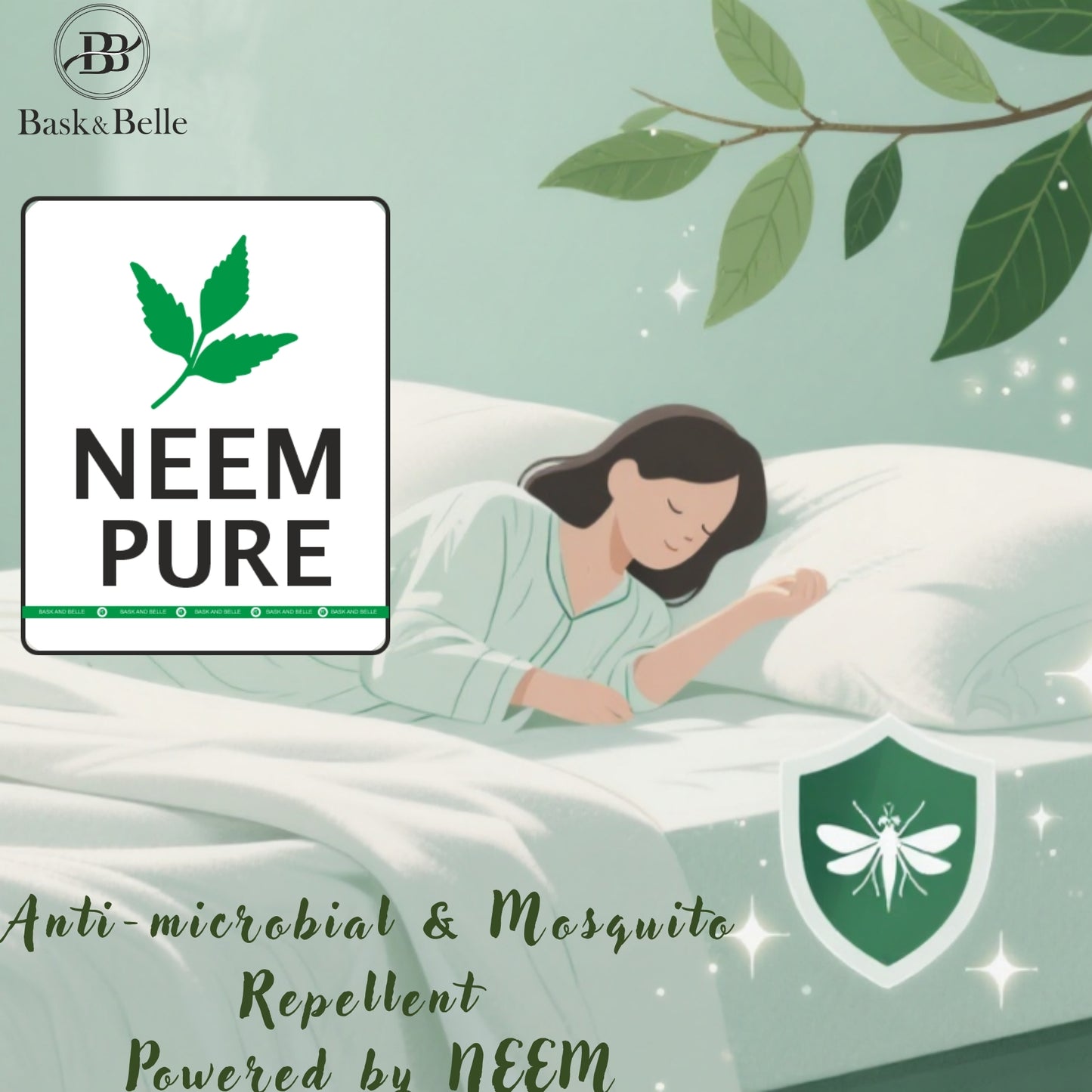 Premium Bamboo Sleepwear Set for Women | Soft, Lightweight Pajamas with Neem Finish