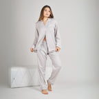 Bamboo Calm Night Suit | Mist Grey