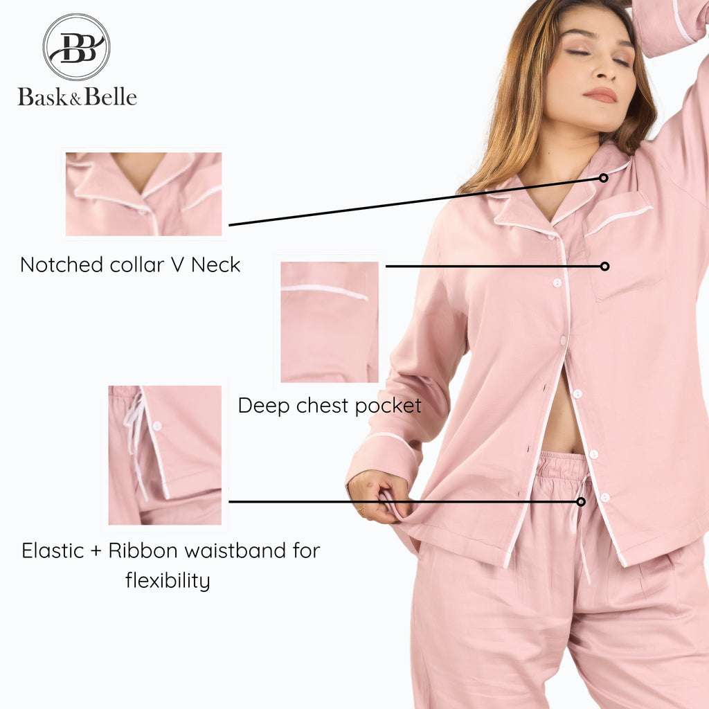 Bamboo Calm Night Suit | Beauty Bush