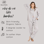 Bamboo Calm Night Suit | Mist Grey