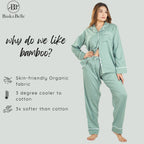 Bamboo Calm Night Suit | Misty Teal