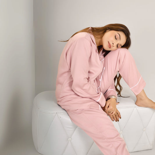 Premium Bamboo Sleepwear Set for Women | Soft, Lightweight Pajamas with Neem Finish