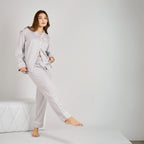 Bamboo Calm Night Suit | Mist Grey