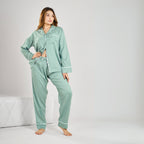 Bamboo Calm Night Suit | Misty Teal